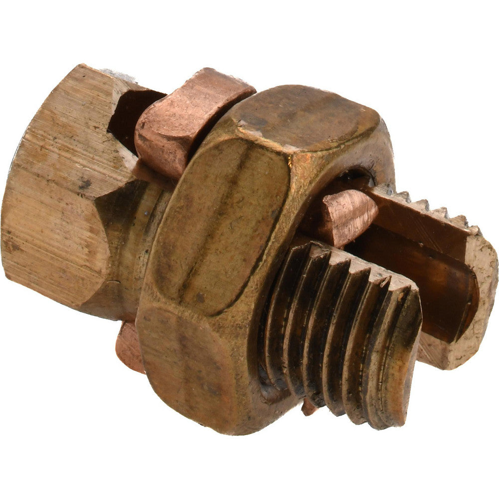 Thomas & Betts 4H 8 to 4 AWG, Copper Wire Compatible, Copper Alloy, Hex Split Bolt Connector