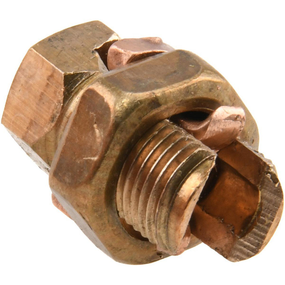 Thomas & Betts 3H 8 to 3 AWG, Copper Wire Compatible, Copper Alloy, Hex Split Bolt Connector