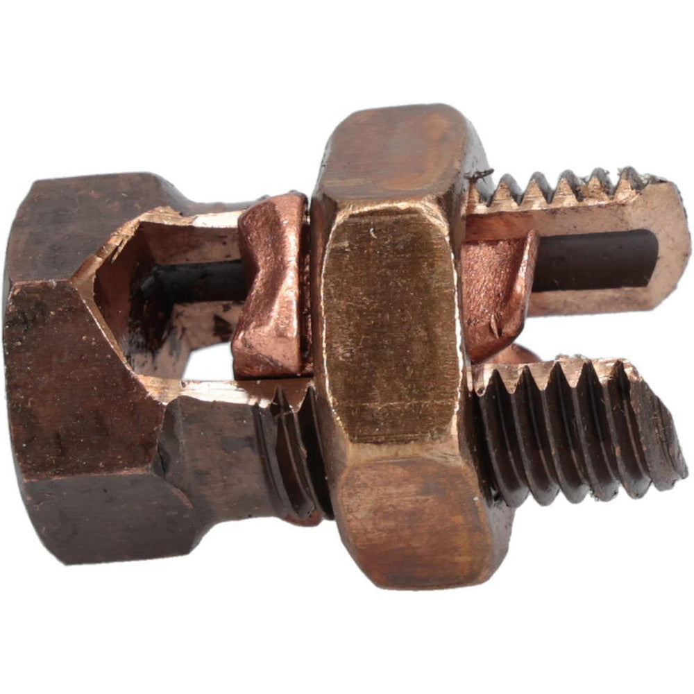 Thomas & Betts 1H 6 to 2 AWG, Copper Wire Compatible, Copper Alloy, Hex Split Bolt Connector