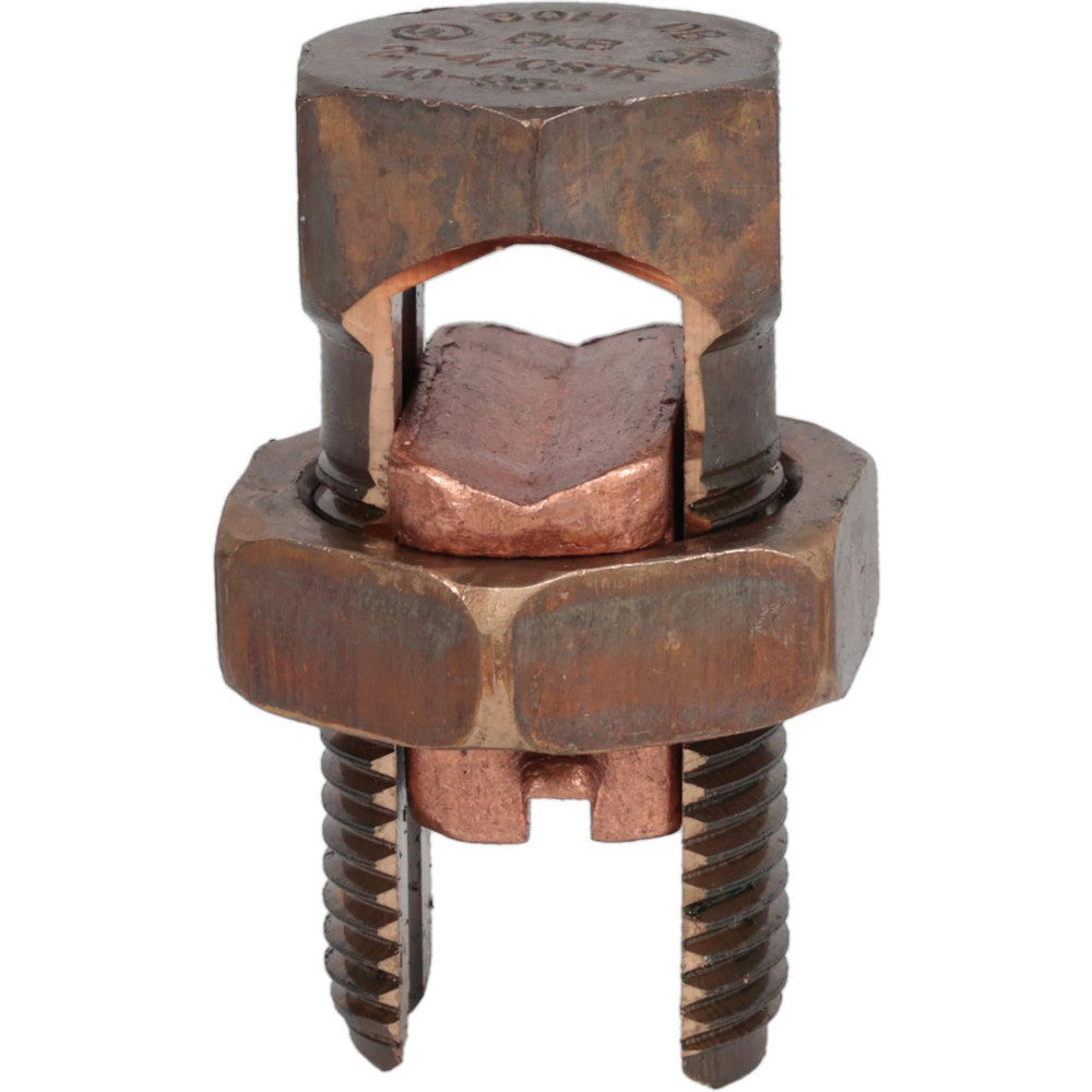 Thomas & Betts 30H 2 to 4/0 AWG, Copper Wire Compatible, Copper Alloy, Hex Split Bolt Connector