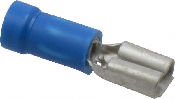 Thomas & Betts 14RBD-182 Wire Disconnect Female, Blue, Vinyl, 16-14 AWG, 0.187" Tab Width