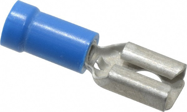 Thomas & Betts 14RB-250F Wire Disconnect Female, Blue, Vinyl, 16-14 AWG, 1/4" Tab Width