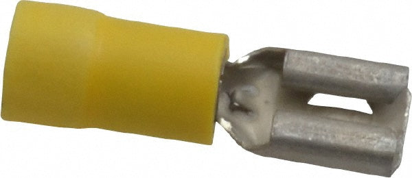 Thomas & Betts 10RC-250F Wire Disconnect Female, Yellow, Vinyl, 12-10 AWG, 1/4" Tab Width
