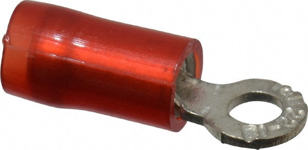 Thomas & Betts RA18-4 D Shaped Ring Terminal Partially Insulated, 22 to 16 AWG, Crimp Connection