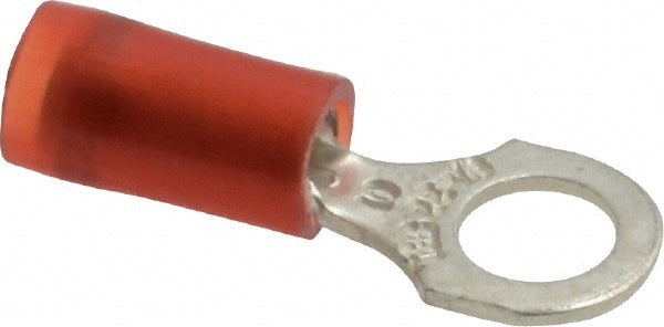 Thomas & Betts RA18-10 D Shaped Ring Terminal Partially Insulated, 22 to 16 AWG, Crimp Connection