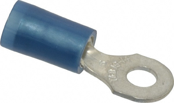 Thomas & Betts RB14-6 D Shaped Ring Terminal Partially Insulated, 18 to 14 AWG, Crimp Connection