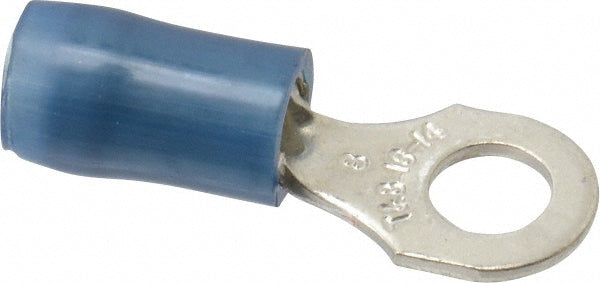 Thomas & Betts RB14-8 D Shaped Ring Terminal Partially Insulated, 18 to 14 AWG, Crimp Connection