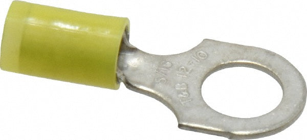 Thomas & Betts RC10-516 D Shaped Ring Terminal Partially Insulated, 12 to 10 AWG, Crimp Connection