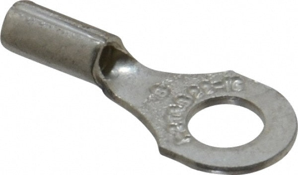 Thomas & Betts A18-8 D Shaped Ring Terminal Non-Insulated, 22 to 16 AWG, Crimp Connection
