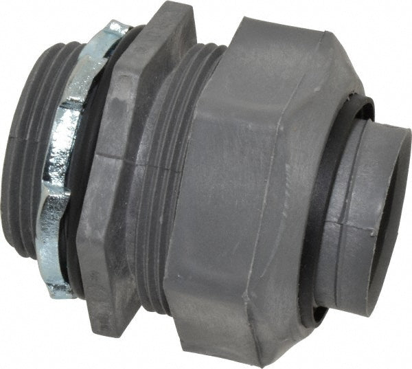 Thomas & Betts LT43G Conduit Connector For Liquid-Tight, Thermoplastic, 1-1/4" Trade Size
