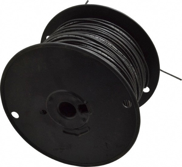 Southwire 411010508 Machine Tool Wire 18 AWG, Black, 500' Long, Polyvinylchloride, 0.108" OD