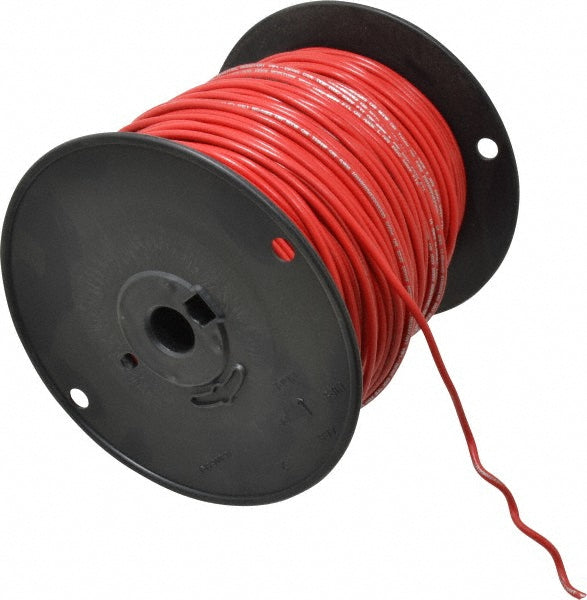 Southwire 411030504 Machine Tool Wire 14 AWG, Red, 500' Long, Polyvinylchloride, 0.136" OD