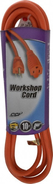 Southwire 2304SW8803 10', 16/3 Gauge/Conductors, Orange Indoor & Outdoor Extension Cord