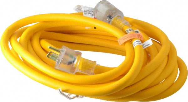 Southwire 1567SW0002 25', 14/3 Gauge/Conductors, Yellow Outdoor Extension Cord