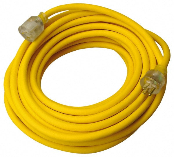 Southwire 1768SW0002 50', 12/3 Gauge/Conductors, Yellow Outdoor Extension Cord