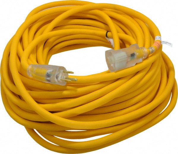 Southwire 1689SW0002 100', 12/3 Gauge/Conductors, Yellow Outdoor Extension Cord