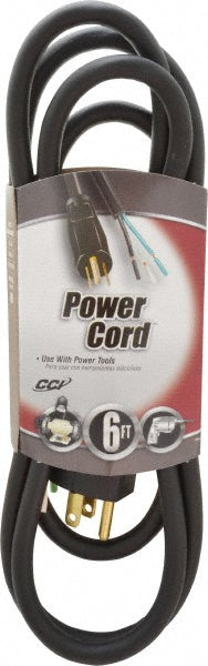 Southwire 9855SW0008 6', 16/3 Gauge/Conductors, Black Outdoor Replacement Cord