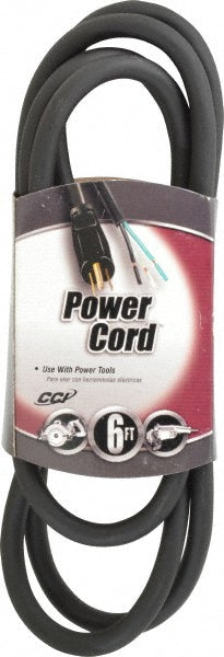 Southwire 9857SW0008 6', 14/3 Gauge/Conductors, Black Outdoor Replacement Cord