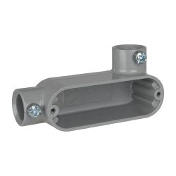 Hubbell Killark EBLR-1 Form Set Screw, LR Body, 1/2" Trade, EMT Aluminum Conduit Body