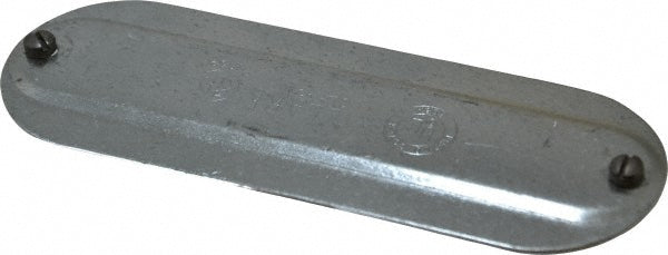 Hubbell Killark OL-45M 1-1/4" & 1-1/2" Trade, Steel Conduit Body Cover Plate