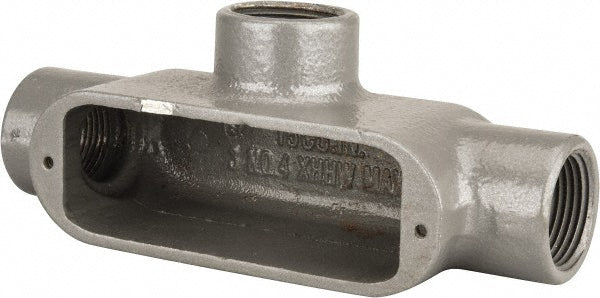 Hubbell Killark OT-3M Form 35, T Body, 1" Trade, IMC, Rigid Malleable Iron Conduit Body