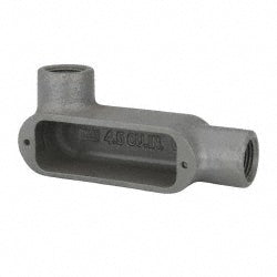 Hubbell Killark OLL-1M Form 35, LL Body, 1/2" Trade, IMC, Rigid Malleable Iron Conduit Body