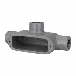 Hubbell Killark OT-1M Form 35, T Body, 1/2" Trade, IMC, Rigid Malleable Iron Conduit Body