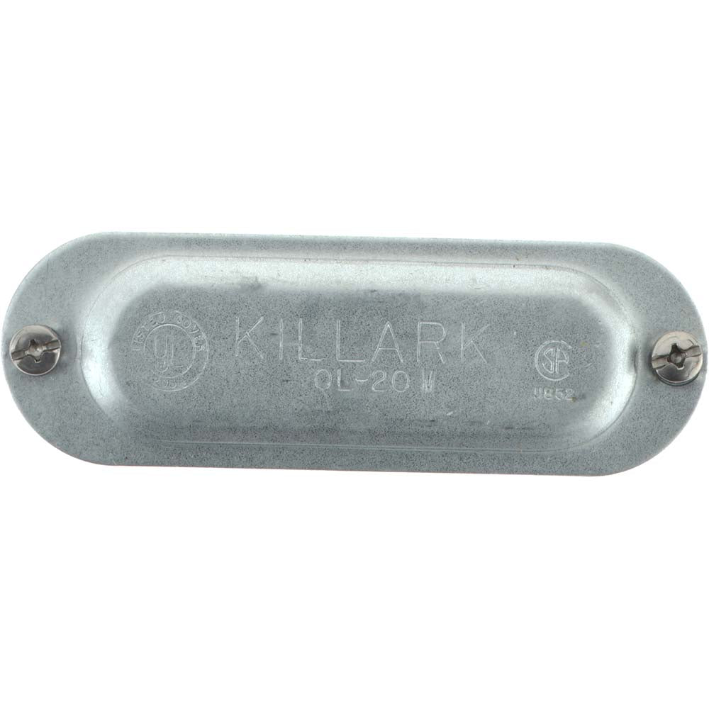 Hubbell Killark OL-20M 3/4" Trade, Steel Conduit Body Cover Plate