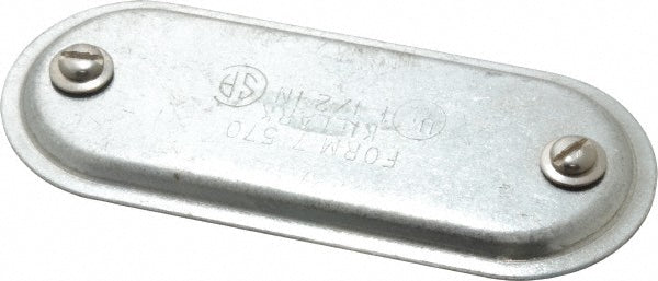 Hubbell Killark 570 1-1/2" Trade, Steel Conduit Body Cover Plate