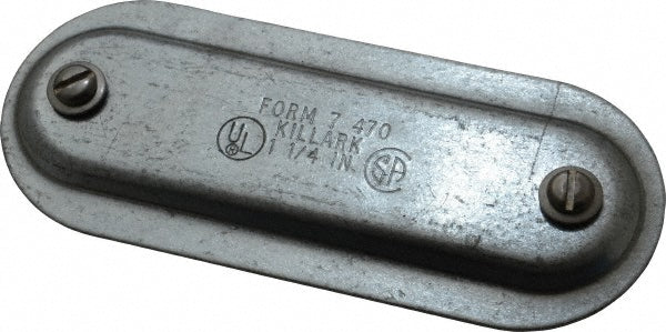 Hubbell Killark 470 1-1/4" Trade, Steel Conduit Body Cover Plate