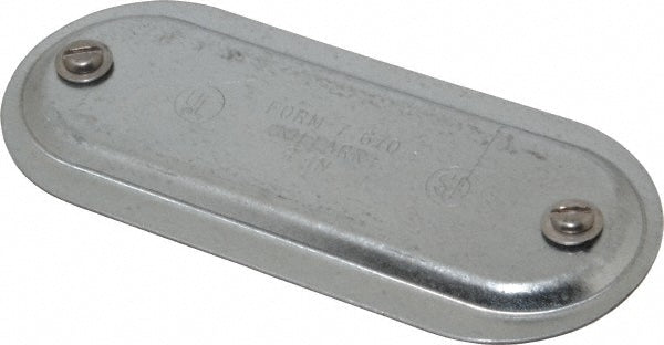 Hubbell Killark 670 2" Trade, Steel Conduit Body Cover Plate
