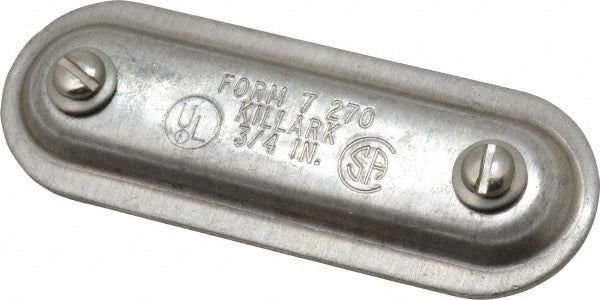 Hubbell Killark 270SA 3/4" Trade, Aluminum Conduit Body Cover Plate