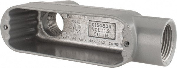 Hubbell Killark OLB-3 Form 85, LB Body, 1" Trade, IMC, Rigid Aluminum Conduit Body