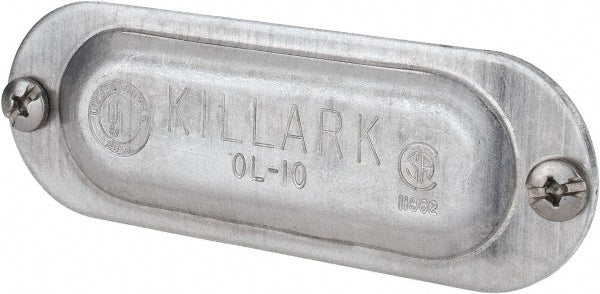 Hubbell Killark OL-10 1/2" Trade, Aluminum Conduit Body Cover Plate