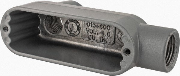 Hubbell Killark OLB-1 Form 85, LB Body, 1/2" Trade, IMC, Rigid Aluminum Conduit Body