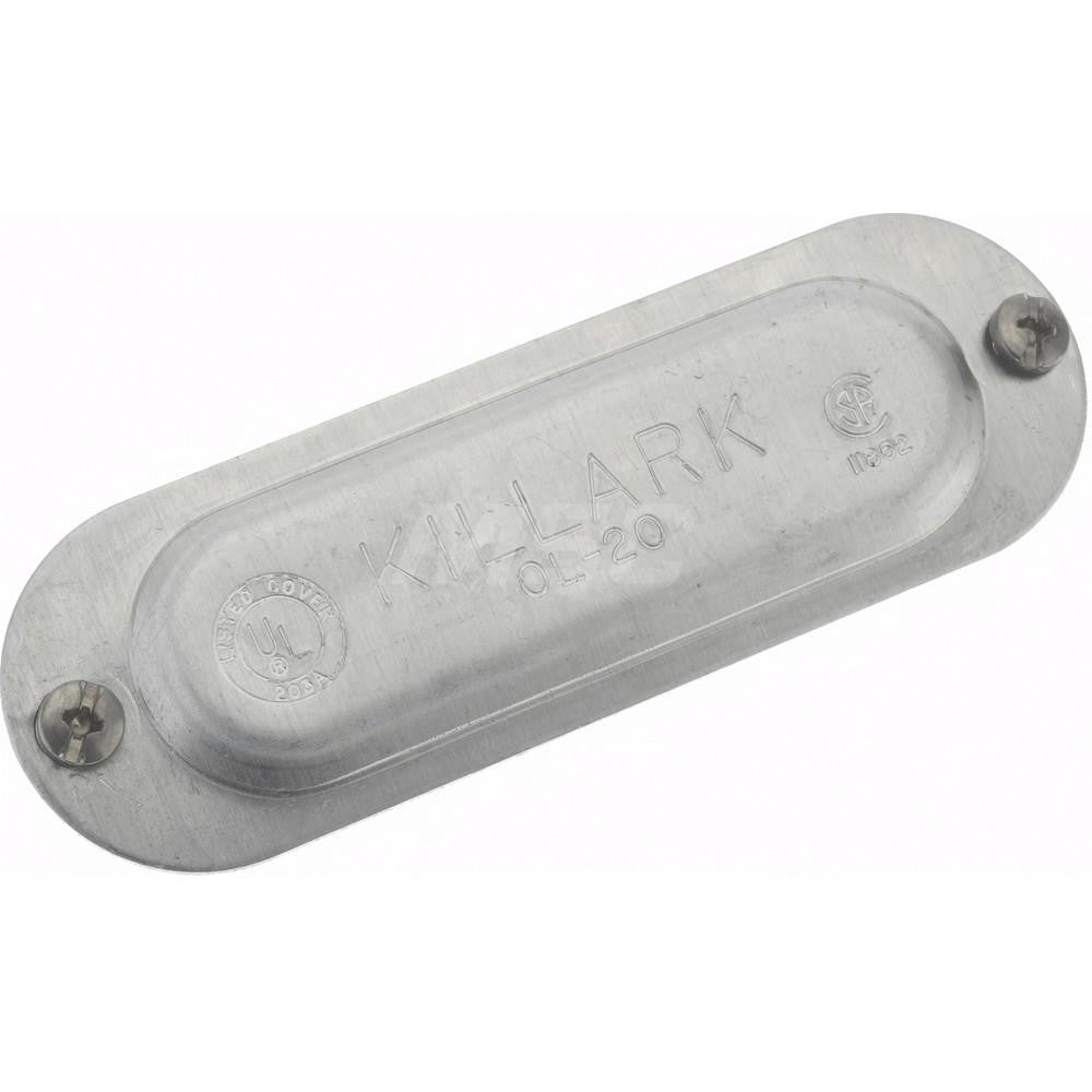 Hubbell Killark OL-20 3/4" Trade, Aluminum Conduit Body Cover Plate