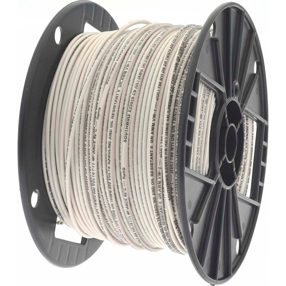 Southwire 11580801 Building Wire THHN, 14 AWG, Nylon, Solid Core, 500' Long