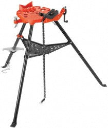Ridgid 36278 1/8" to 12" Pipe Capacity, Portable Tristand Chain Vise