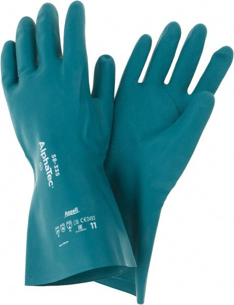 Ansell 284979 Series 58-335 Chemical Resistant Gloves  Size 2X-Large,  17.00 Thick,  Nitrile,  Nitrile,  Supported,