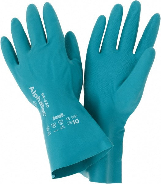 Ansell 284973 Series 58-330 Chemical Resistant Gloves  Size X-Large,  12.00 Thick,  Nitrile,  Nitrile,  Supported,