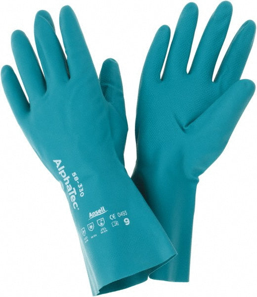 Ansell 284972 Series 58-330 Chemical Resistant Gloves  Size Large,  12.00 Thick,  Nitrile,  Nitrile,  Supported,