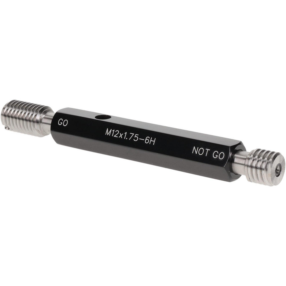 SPI 37-195-5 Plug Thread Gage M12x1.75 Thread, 6H Class, Double End, Go & No Go