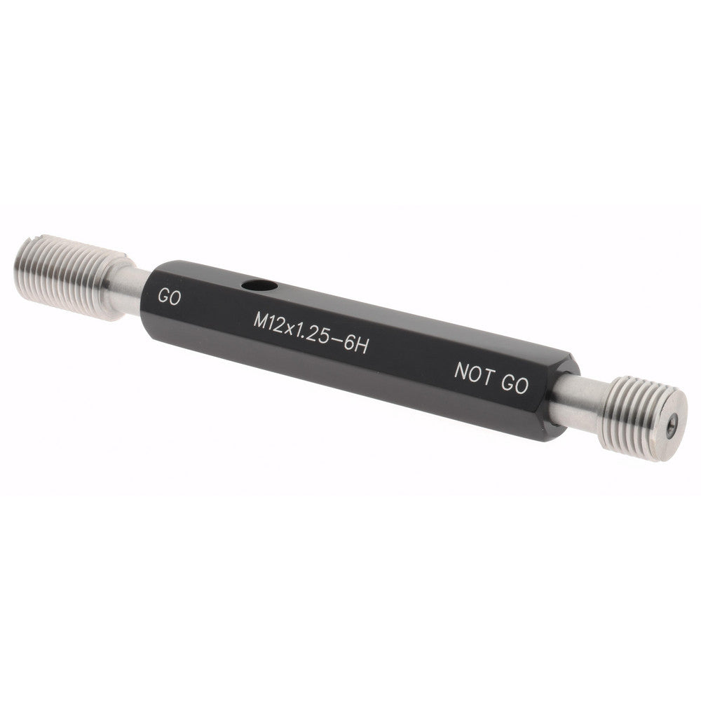 SPI 37-194-8 Plug Thread Gage M12x1.25 Thread, 6H Class, Double End, Go & No Go