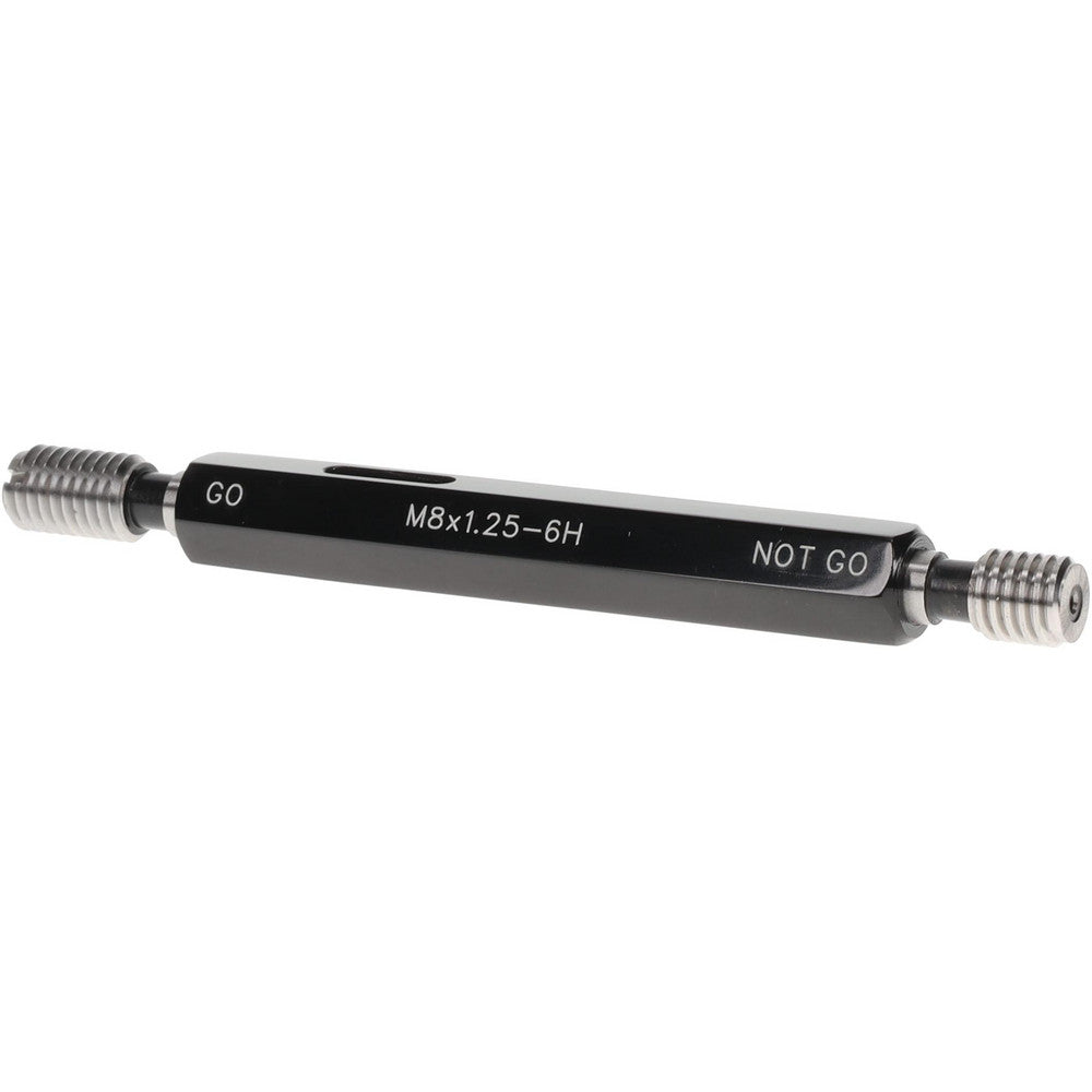SPI 37-191-4 Plug Thread Gage M8x1.25 Thread, 6H Class, Double End, Go & No Go