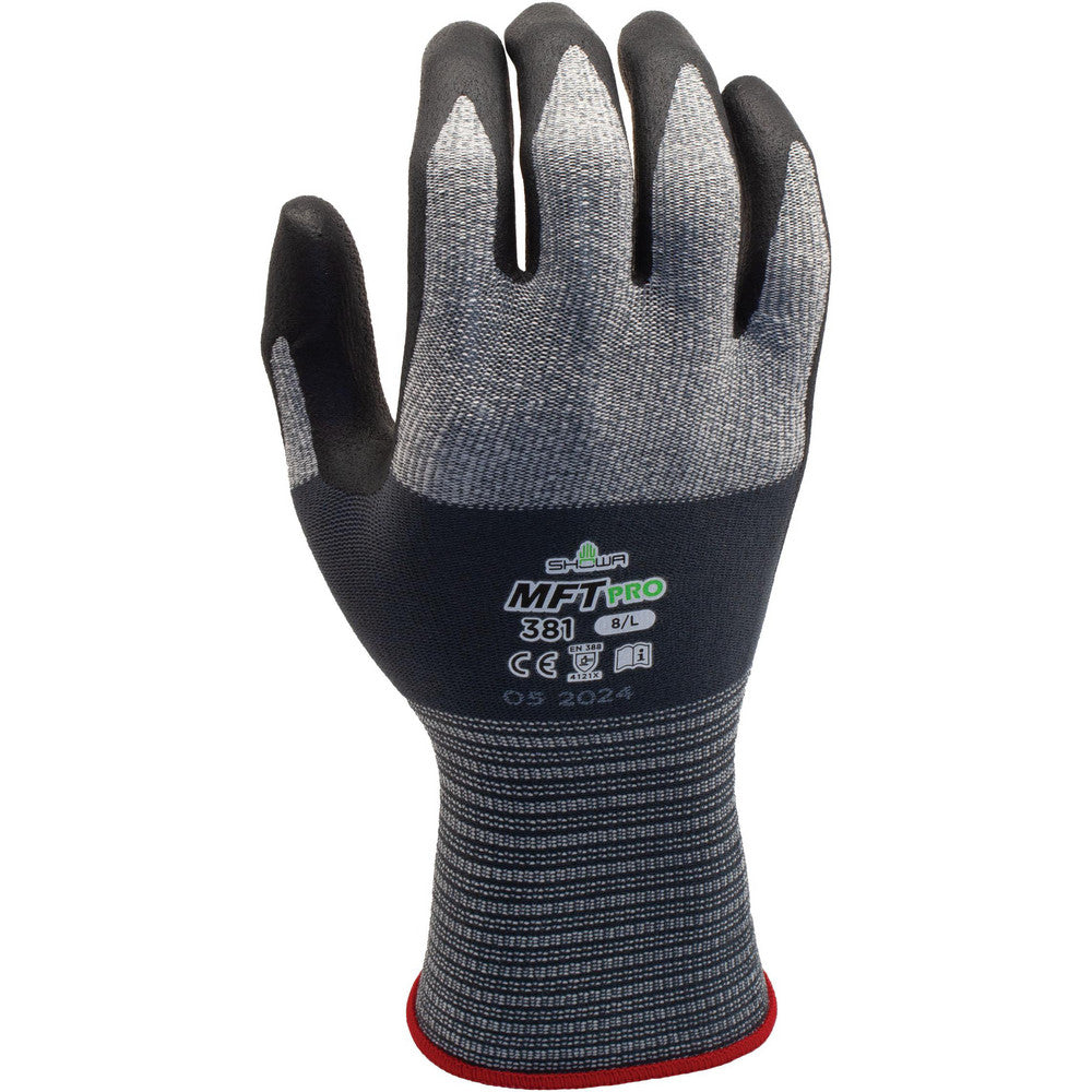 SHOWA 381L-08 Microfiber Work Gloves