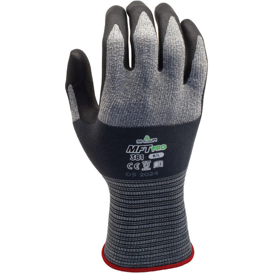 SHOWA 381XL-09 Microfiber Work Gloves