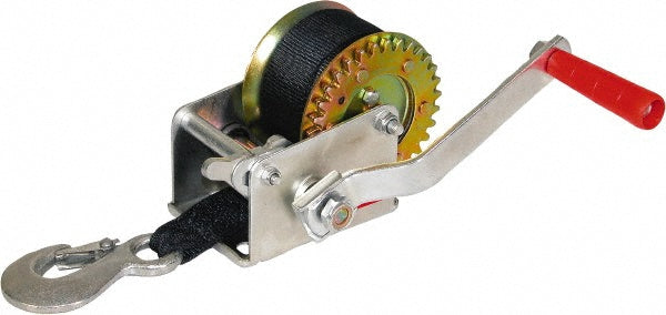 Buyers Products HW800S 800 Lb Capacity, 26' Cable Length, Automotive Hand Winch with Single Gear