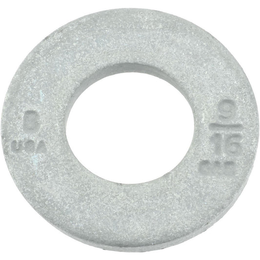 Bowmalloy BOW500105 9/16 in Screw  USS Flat Washer  Steel,  Bowma-Guard Finish