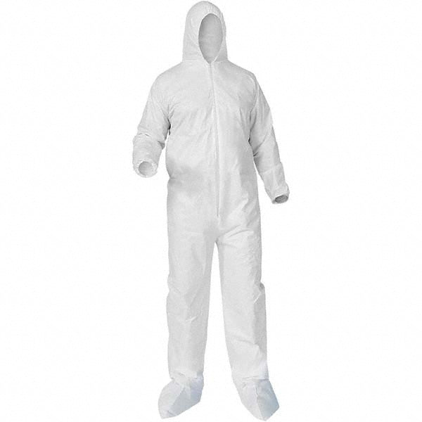 KleenGuard 38951 Disposable Coveralls Size X-Large, Polypropylene, Zipper Closure
