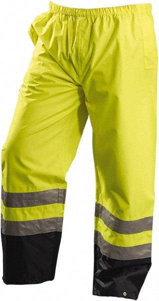 OccuNomix LUX-TENR-Y3X Pants Size 3XL, ANSI/ISEA 107-2015 Class E, Yellow, Polyester